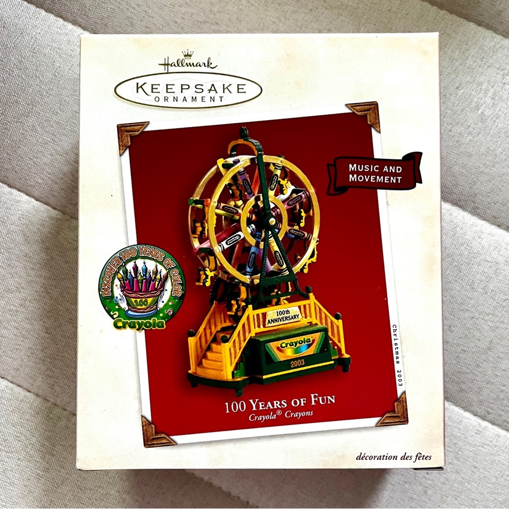 2003 100 Years of Fun | Crayola | Hallmark Keepsake Ornament | QXI8769